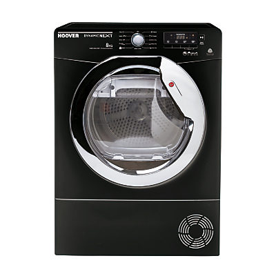 Hoover AquaVision DNC D813BB-80 Tumble Dryer, 8kg Load, B Energy Rating, Black Hoover AquaVision DNC D813BB-80 Tumble Dryer, 8kg Load, B Energy Rating, Black